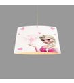 Minibabyroom Elsa ve Pembe Kalplar Temalı Çocuk Odası Sarkıt Avize