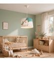 Minibabyroom Yeşil Unicorn ve Gökkuşağı Temalı Çocuk Odası Sarkıt Avize