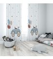 Minibabyrooms Klasik Araba ve Bolonlar Temalı Fon Perde