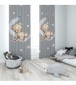 Minibabyrooms Ayda Uyuyan Ayıcık Temalı Fon Perde