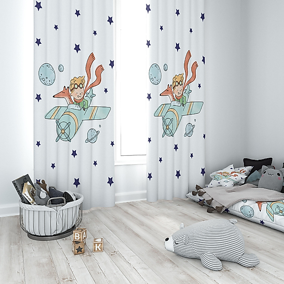 Minibabyrooms Küçük Prens Temalı Fon Perde