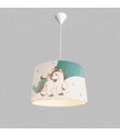 Minibabyroom Yeşil Unicorn ve Gökkuşağı Temalı Çocuk Odası Sarkıt Avize
