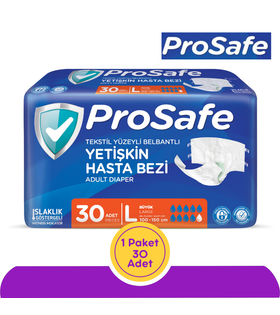 Prosafe Belbantlı Yetişkin Hasta Bezi Büyük (L) 30 Adet