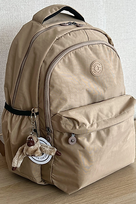 Nemo Bags Okul Çantası Büyük Boy Unisex GOLD Su Geçirmez Klinkır Kumaş Seyahat Çantası Laptop Bölmeli