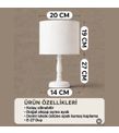 Minibabyrooms Balonlu Tavşan Desenli Ahşap Oyma Ayak Abajur