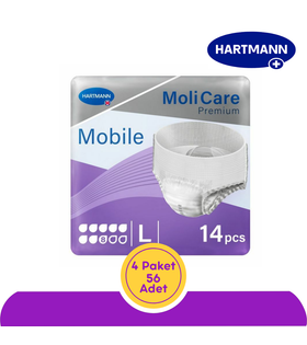 Hartmann MoliCare Premium Mobile Emici Külot 8 Damla Mor Paket (Large) 14'lü (4 Paket)