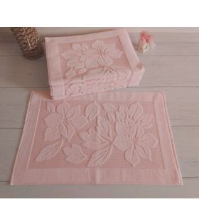 Yaprak Desen Tekli Havlu Paspas (50x70cm)