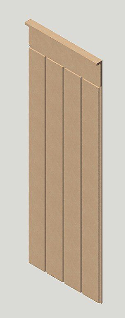 36 cm Genişlik x 105 cm Ham mdf Duvar paneli ( 10 mm kalınlık )