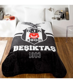 Taç Beşiktaş Karakartal Tek Kişilik Battaniye