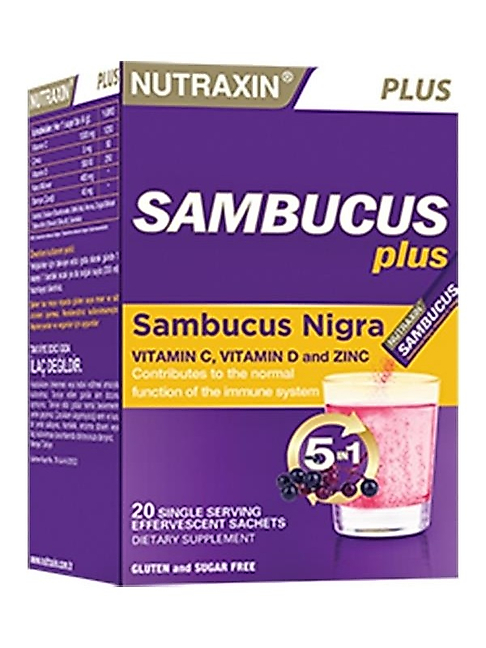 Nutraxin Sambucus Plus Efervesan Saşe 20 Tablet