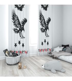 Minibabyrooms Karakartal Temalı Fon Perde