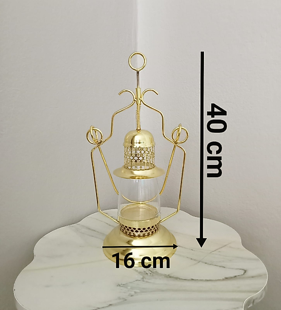 Fener mumluk altın sarı tasarım