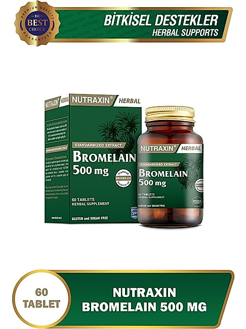 Nutraxin Bromelain 60 Kapsül