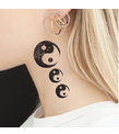 Ying Yang Dövmesi Ense, Göğüs, Bilek, Kol, Bacak, Boyun, Sırt Geçici Dövme, Tattoo