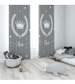 Minibabyrooms Kral Tacı ve Yıldızlar Temalı Fon Perde