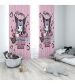 Minibabyrooms Pembe Kromi Temalı Fon Perde