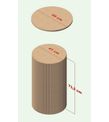 MASA AYAĞI ( 41 cm çap geniş ) BOHEM TARZI BOYANABİLİR HAM MDF ( 1 ADET )