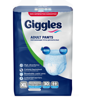 Giggles Emici Külot Jumbo XLarge 30’lu | Konforlu & Güvenli