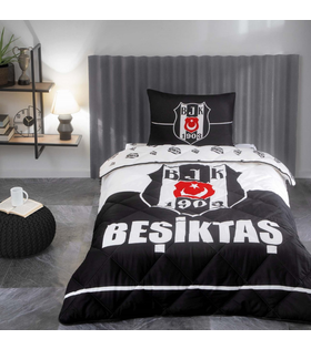 Taç Lisanslı Beşiktaş Logo Tek Kişilik Yorgan Seti