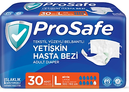 Prosafe Hasta Alt Bezi Large | 30’lu Paket Konforlu Kullanım