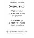 PerdeYap Açık Mürdüm Ada Fon Perde Tek Kanat 1/3 Sık Pile