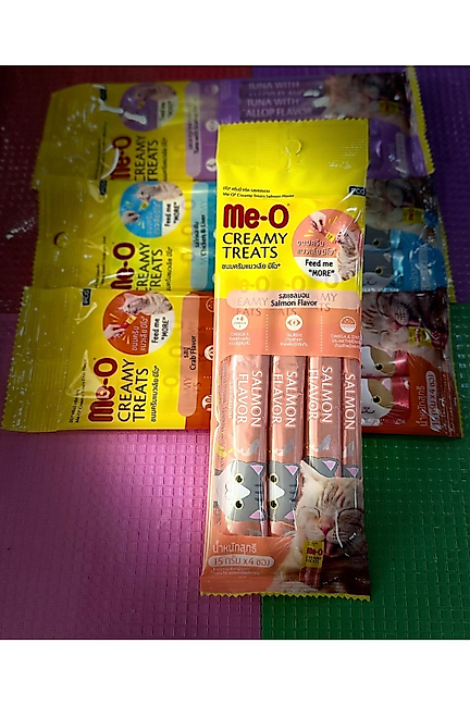 Meo Creamy Treats 4 Çeşit Karma Sıvı Kedi Ödülü X 4 Adet