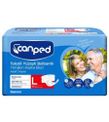 Canped Tekstil Yüzeyli Hasta Alt Bezi Large | 30’lu Paket