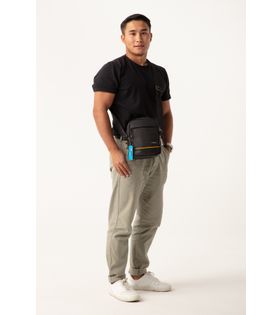 Unisex Siyah Çapraz Sırt Ve Göğüs Çantası NemoBags Bodybag Çanta 21x17x6cm