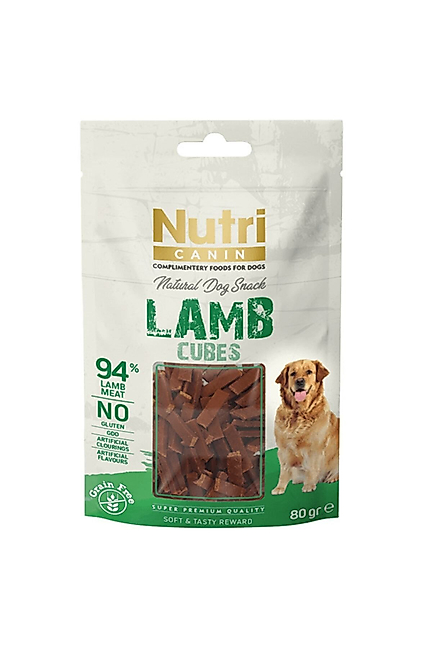 Nutri Kuzulu Küp Tahılsız Köpek Ödül Maması 80 Gr