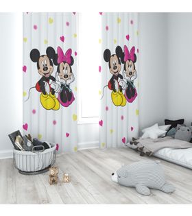 Minibabyrooms Micky Mause Miny Mause Temalı Fon Perde