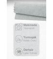 PerdeYap Açık Gri Ada Fon Perde Tek Kanat 1/3 Sık Pile
