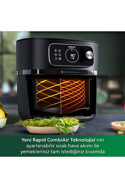 Philips HD9875/90 Airfryer 7000 Serisi XXL Connected, 2 kg, 8.3 L Kapasite, Uzaktan Bağlantılı