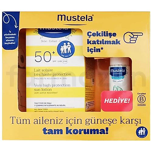 Mustela Güneş Losyonu SPF50 100 ml + Mustela Hydra Bebe 50 ml