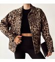 Leopar Desenli Bomber Ceket