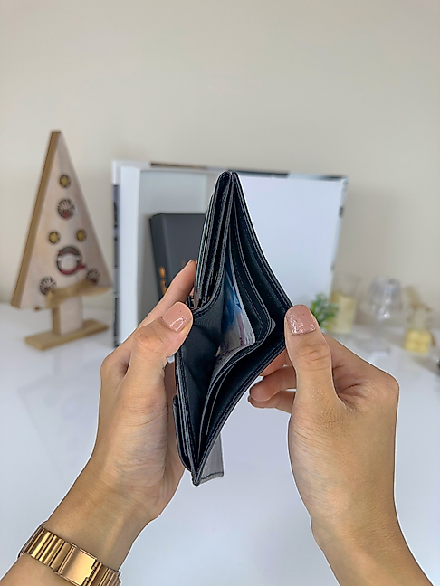 Passcase 2070 Hakiki Deri Siyah Cüzdan