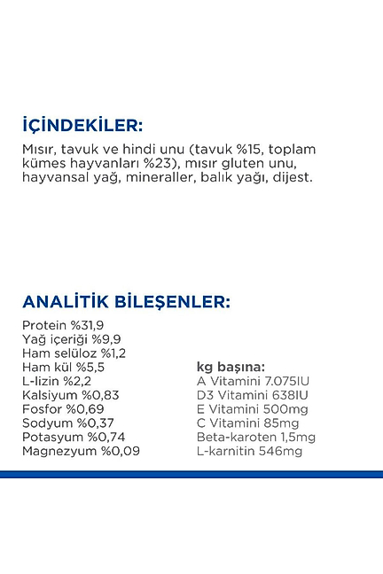 Young Sterilised Tavuklu Kısırlaştırılmış Kedi Maması 3 Kg