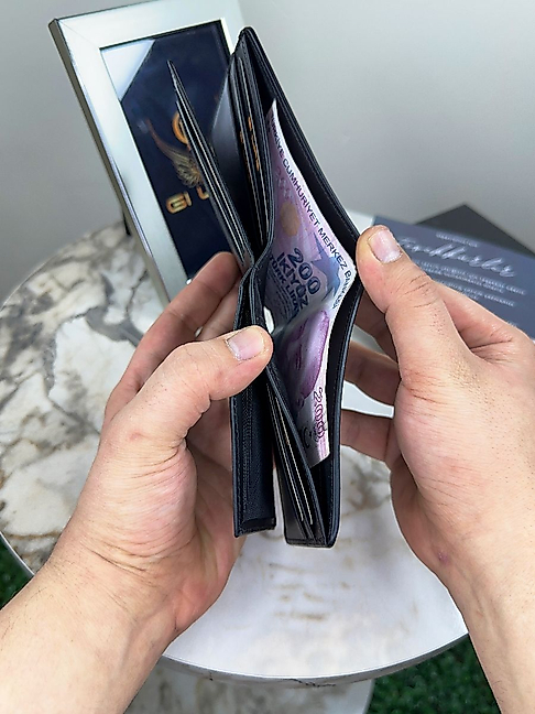 Milano Premium Siyah Erkek Deri Cüzdan Hakiki Deri