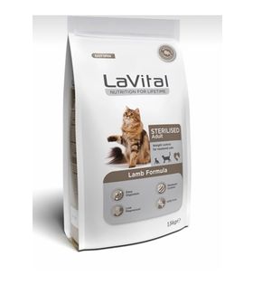 La Vital Kilo Kontrolü Için Kuzulu Kısırlaştırılmış Kedi Maması 1.5 Kg