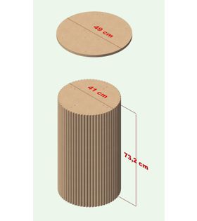 MASA AYAĞI ( 41 cm çap geniş ) BOHEM TARZI BOYANABİLİR HAM MDF ( 1 ADET )