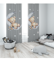 Minibabyrooms Ayda Uyuyan Ayıcık Desenli Fon Perde