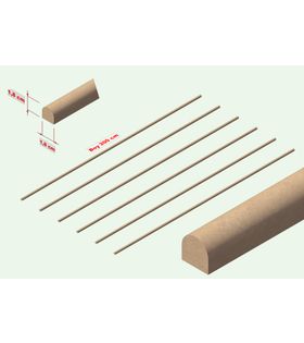 YENİ ÜRÜN - ÜSTÜ KAVİSLİ HAM MDF ÇITA( PAKET İÇERİSİNDE 6 ADET 200 CM BOYUNDA)