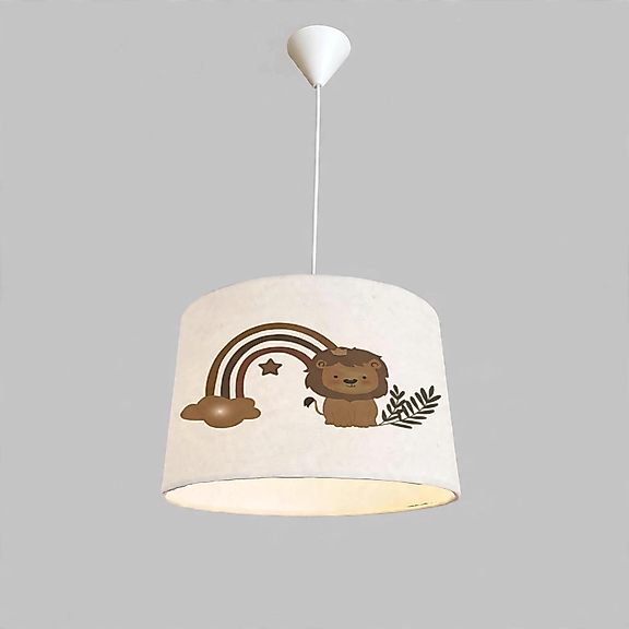Minibabyroom Aslan ve Gökkuşağı Temalı Çocuk Odası Sarkıt Avize