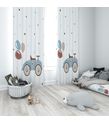 Minibabyrooms Klasik Araba ve Balonlar Temalı Fon Perde