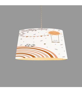 Minibabyroom Tavşan ve Salıncakta Kedi Temalı Çocuk Odası Sarkıt Avize