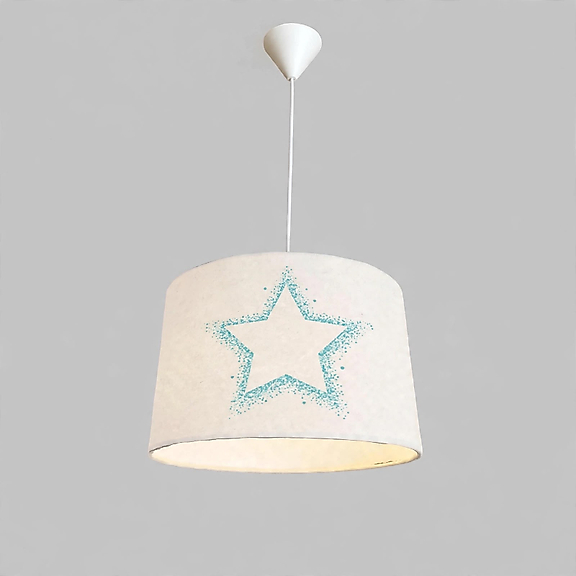 Minibabyroom Yeşil Yıldız Temalı Çocuk Odası Sarkıt Avize