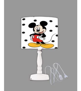 Minibabyrooms Mickey Mause Desenli Ahşap Oyma Ayak Abajur