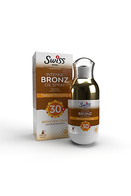 Swiss Bork Bronzlaştırıcı Güneş Spreyi SPF30+ 100 ml