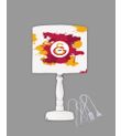 Minibabyrooms Galatasaray 2 Desenli Ahşap Oyma Ayak Abajur