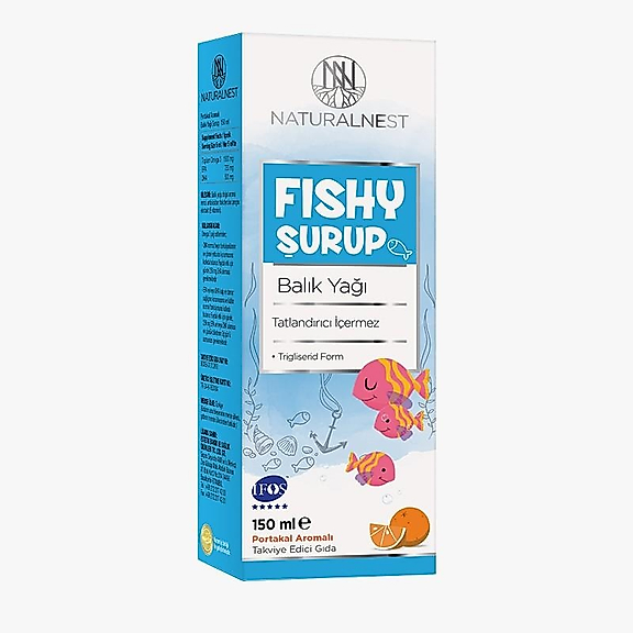 Naturalnest Fishy Şurup 150 Ml Portakal Aromalı Balık Yağı