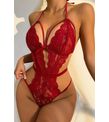 Şık Kırmızı Dantelli Babydoll Gecelik TM1302